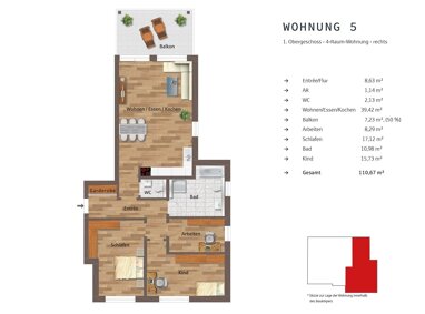 Wohnung zum Kauf Provisionsfrei 517.000 € 4 Zimmer 110,7 m² Altstadt II - Nord Mülheim 45473