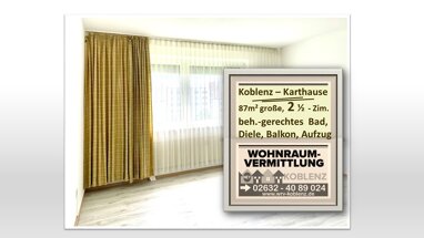 Wohnung zur Miete 790 € 2 Zimmer 87 m² 3. Geschoss Wismarer Str. 11 Karthause Flugfeld 1 Koblenz 56075