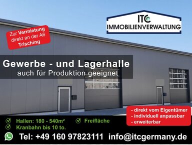 Halle/Industriefläche zur Miete 360 m² Lagerfläche teilbar ab 360 m² Trisching Schmidgaden 92546