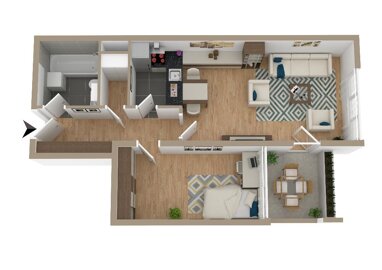 Wohnung zum Kauf 165.000 € 2 Zimmer 52 m² Langwasser - Südost Nürnberg 90473