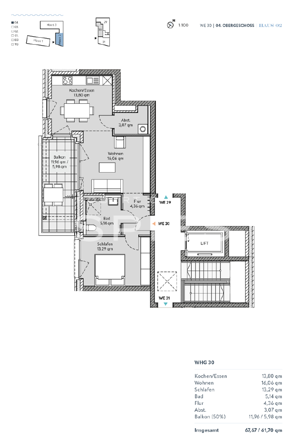 Wohnung zum Kauf provisionsfrei 415.000 € 2 Zimmer 61,7 m²<br/>Wohnfläche Utbremen Bremen 28279