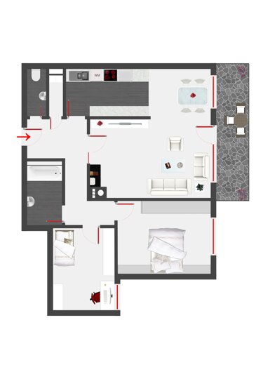 Wohnung zur Miete 799 € 3 Zimmer 95 m² Erdgeschoss Frankenthal 124 Frankenthal (Pfalz) 67227
