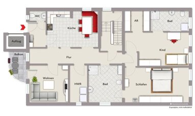 Wohnung zur Miete 1.200 € 3 Zimmer 110,1 m² 2. Geschoss Dinkelsbühl Dinkelsbühl 91550