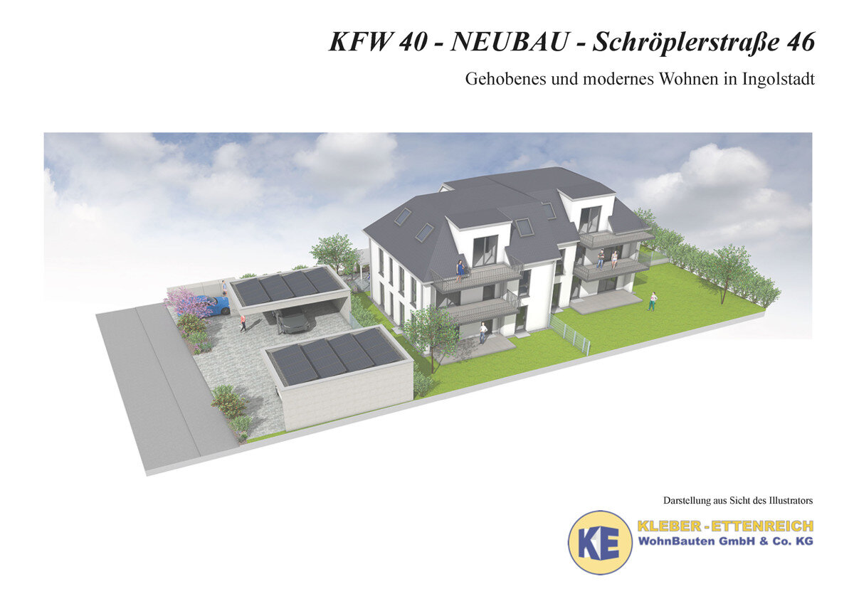 Wohnung zum Kauf 538.000 € 4 Zimmer 85 m²<br/>Wohnfläche 1.<br/>Geschoss Schröplerstraße 46 - Whg. 3 Kothau Ingolstadt 85053