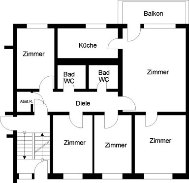 Wohnung zur Miete nur mit Wohnberechtigungsschein 580 € 5 Zimmer 106 m² EG frei ab sofort Embergweg 42 Dünnwald Köln 51061