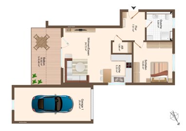 Wohnung zum Kauf 285.000 € 2 Zimmer 69,6 m² Rottweil Rottweil 78628