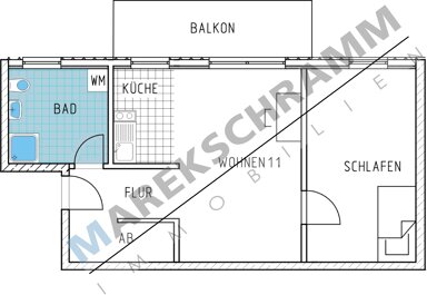 Wohnung zur Miete 430 € 2 Zimmer 54 m² Ilmenau Ilmenau 98693