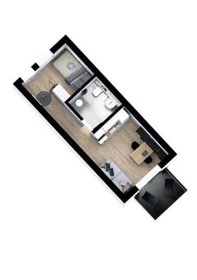 Studio zur Miete 310 € 2 Zimmer 32 m² 1. Geschoss frei ab sofort Schützenstrasse 13 Stadtgebiet Vöhrenbach 78147