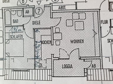 Wohnung zur Miete 410 € 2 Zimmer 48 m² 2. Geschoss frei ab 01.12.2024 Langenzenn Langenzenn 90579