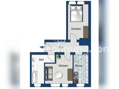 Wohnung zur Miete Tauschwohnung 420 € 2 Zimmer 49 m² Leipziger Vorstadt (Helgolandstr.) Dresden 01097