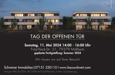 Wohnung zum Kauf Provisionsfrei 595.000 € 4 Zimmer 93,4 m² 1. Geschoss Müllheim Müllheim 79379
