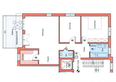 Wohnung zum Kauf Provisionsfrei 465.000 € 3 Zimmer 91,2 m² 1. Geschoss Marienbader Allee 33-35 Jügesheim Rodgau 63110