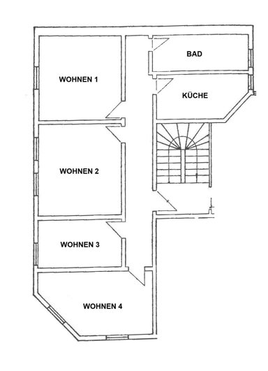 Wohnung zur Miete 590 € 4 Zimmer 85 m² 2. Geschoss frei ab sofort Dr.-Robert-Koch-Straße 17 Arnstadt Arnstadt 99310