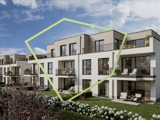 Terrassenwohnung zum Kauf - Erstbezug provisionsfrei 469.000 € 3 Zimmer 76 m² 1. Geschoss Auf der Fuchshöhl 1 Mittelheim Oestrich-Winkel 65375
