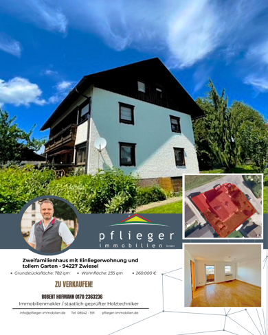 Mehrfamilienhaus zum Kauf 260.000 € 8,5 Zimmer 235 m² 782 m² Grundstück frei ab sofort Zwiesel Zwiesel 94227