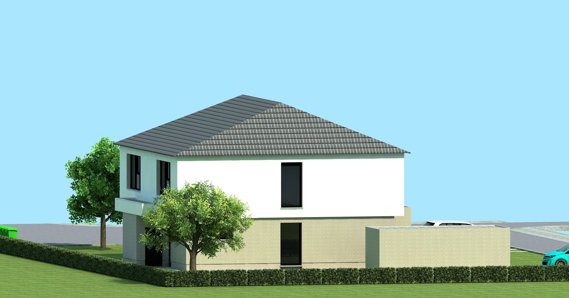 Doppelhaushälfte zum Kauf Provisionsfrei 405.000 € 4 Zimmer 111 m² 300 m² Grundstück Am Holzboden 2 Gornau Gornau 09405