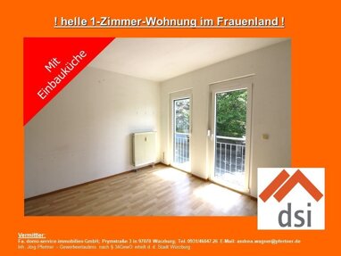 Wohnung zur Miete 320 € 1 Zimmer 20 m² 2. Geschoss frei ab 01.09.2024 Rottendorfer Straße 29b Frauenland Würzburg 97074