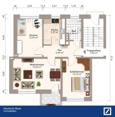 Wohnung zum Kauf 59.000 € 3 Zimmer 65,6 m² Heppens Wilhelmshaven 26384