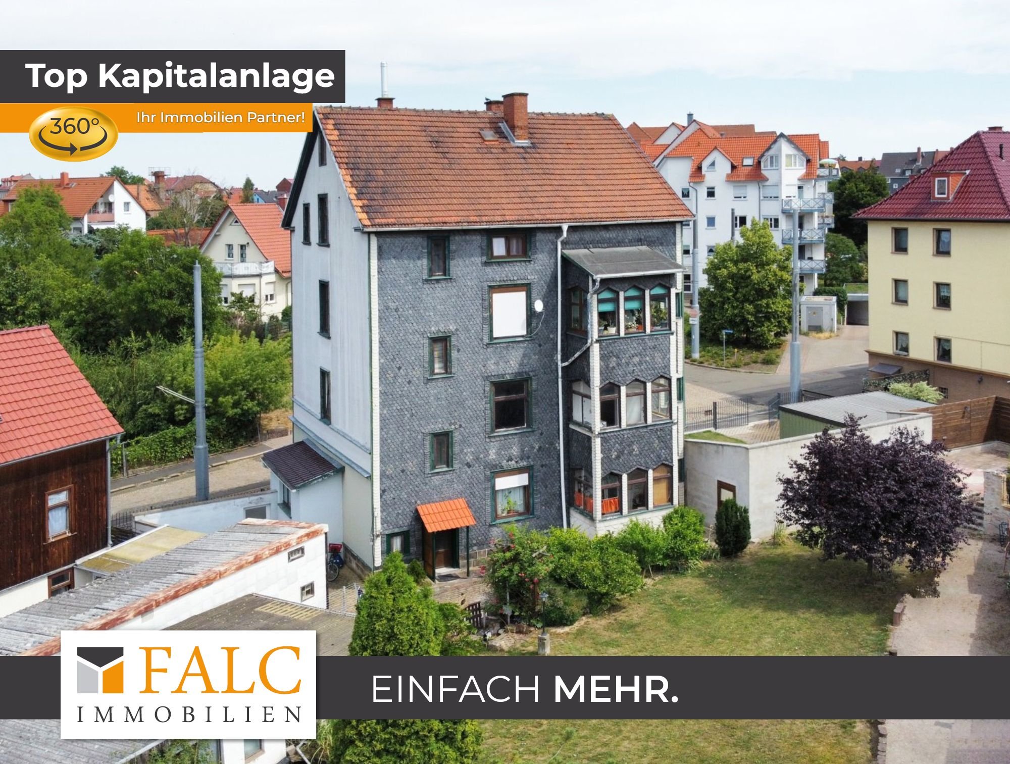 Mehrfamilienhaus zum Kauf 322.000 € 14 Zimmer 794 m²<br/>Grundstück Oststadt Gotha 99867
