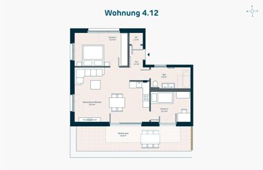 Wohnung zur Miete 1.148 € 3 Zimmer 82 m² 2. Geschoss Bachwiesen 5a Zirndorf Zirndorf 90513