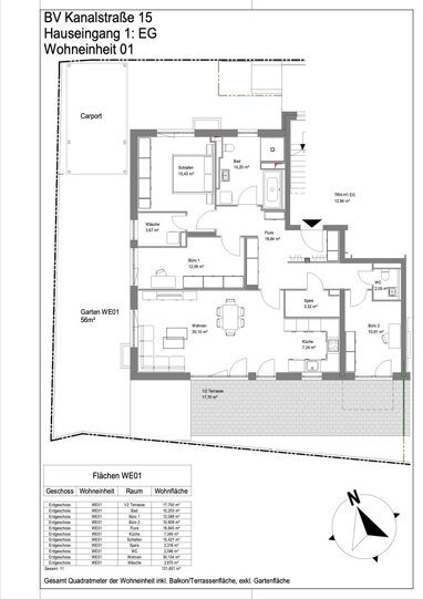 Wohnung zum Kauf 754.354,50 € 4 Zimmer 131,7 m² Erdgeschoss Nagold Nagold 72202