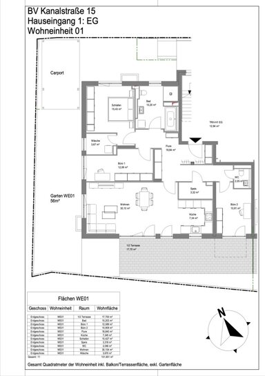 Wohnung zum Kauf 754.354,50 € 4 Zimmer 131,7 m² EG frei ab 31.12.2024 Nagold Nagold 72202