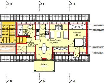 Wohnung zur Miete 560 € 2 Zimmer 50 m² 2. Geschoss frei ab sofort Rossendorf 23 Roßendorf Cadolzburg 90556