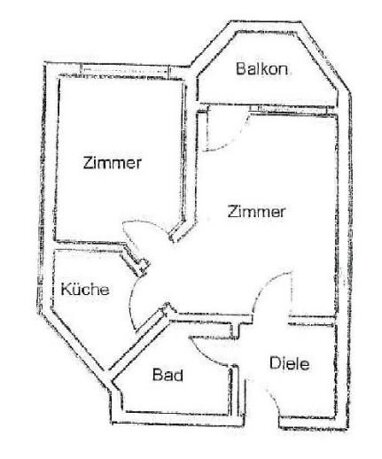 Apartment zur Miete 500 € 2 Zimmer 56 m² 3. Geschoss Brandstraße 19 Connewitz Leipzig 04277