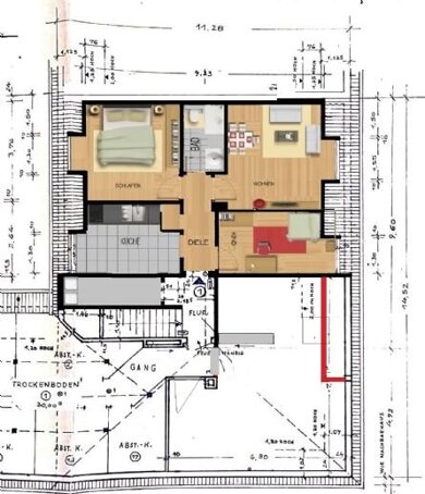 Wohnung zur Miete 350 € 3,5 Zimmer 53,9 m² Geschoss 1/3 Paul-Gerhardt-Str. 7 Wanheimerort Duisburg 47055