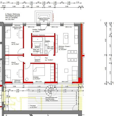 Wohnung zur Miete 1.135 € 4 Zimmer 133,2 m² Erdgeschoss Neefestraße 7 Kapellenberg 811 Chemnitz 09119