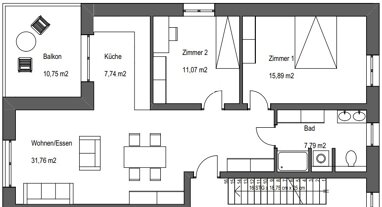 Wohnung zur Miete 1.027 € 3 Zimmer 79 m² Dietershan Fulda 36039