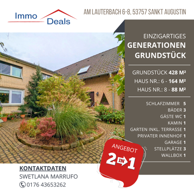 Mehrfamilienhaus zum Kauf 595.000 € 5 Zimmer 252 m² 428 m² Grundstück frei ab sofort Am Lauterbach 6-8 Birlinghoven Sankt Augustin 53757