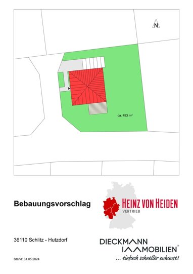 Einfamilienhaus zum Kauf Provisionsfrei 324.111 € 5 Zimmer 131,6 m² 635 m² Grundstück Hutzdorf Schlitz / Hutzdorf 36110