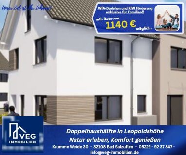 Doppelhaushälfte zum Kauf 480.000 € 5 Zimmer 129,5 m² 282 m² Grundstück Krentrup Leopoldshöhe / Bexterhagen 33818