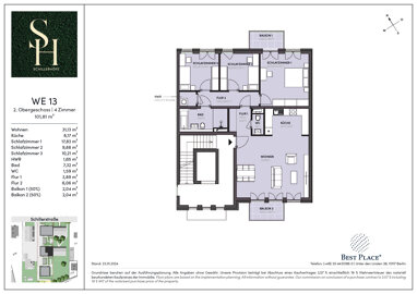 Wohnung zum Kauf 700.000 € 4 Zimmer 101,8 m² 2. Geschoss Schillerstraße 23 Rosenthal Berlin 13158