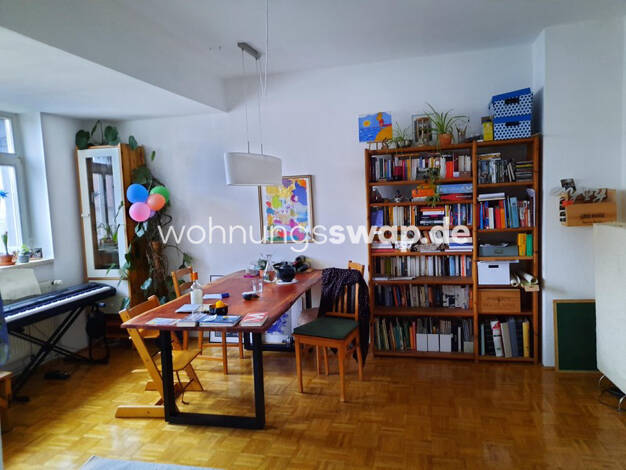 Studio zur Miete Tauschwohnung 590 € 3,5 Zimmer 80 m² 3. Geschoss Connewitz L-Connewitz 4277