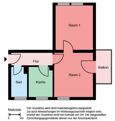 Wohnung zur Miete 320 € 2 Zimmer 43,2 m² 1. Geschoss Hermannstraße 4 Oberaden Bergkamen 59192