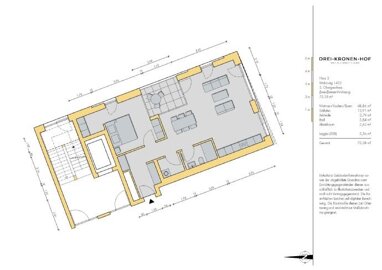 Wohnung zum Kauf Provisionsfrei 359.600 € 2 Zimmer 73,8 m² 2. Geschoss Obere Vorstadt 2 Tuttlingen Tuttlingen 78532