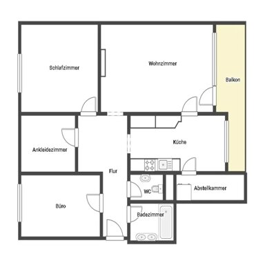 Wohnung zur Miete 600 € 3,5 Zimmer 88,2 m² Albert-Schweitzer-Straße 60 Neuperlach München 81735