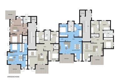 Apartment zum Kauf Provisionsfrei 453.680 € 4 Zimmer 97,2 m² Erdgeschoss Gustav-Stresemann-Str.8 Trossingen Trossingen 78647