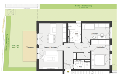 Wohnung zum Kauf 585.000 € 3 Zimmer 86,3 m² Erdgeschoss Nasbacher Weg 18 Nord Schwabach 91126