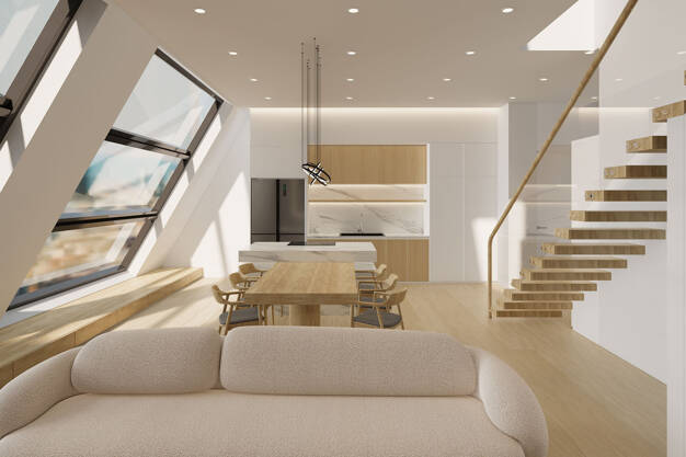 Wohnung zum Kauf - Neubau 1.480.000 € 4 Zimmer 143,1 m² Dachgeschoss, 5. Geschoss Mommsenstraße 42 Charlottenburg Berlin 10629