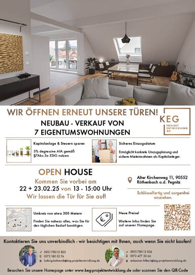 Wohnung zum Kauf provisionsfrei 546.780 € 3 Zimmer 91 m² 1. Geschoss frei ab sofort Alter Kirchenweg 11 Röthenbach Röthenbach an der Pegnitz 90552