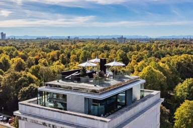 Penthouse zum Kauf 8.890.000 € 7 Zimmer 378 m² 7. Geschoss Alte Heide - Hirschau München 80805