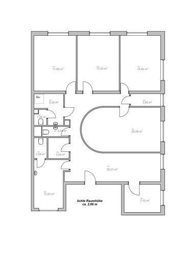 Praxisfläche zur Miete 10 € 4 Zimmer 150 m² Bürofläche Westliche Oberstadt (A - D) Mannheim 68169