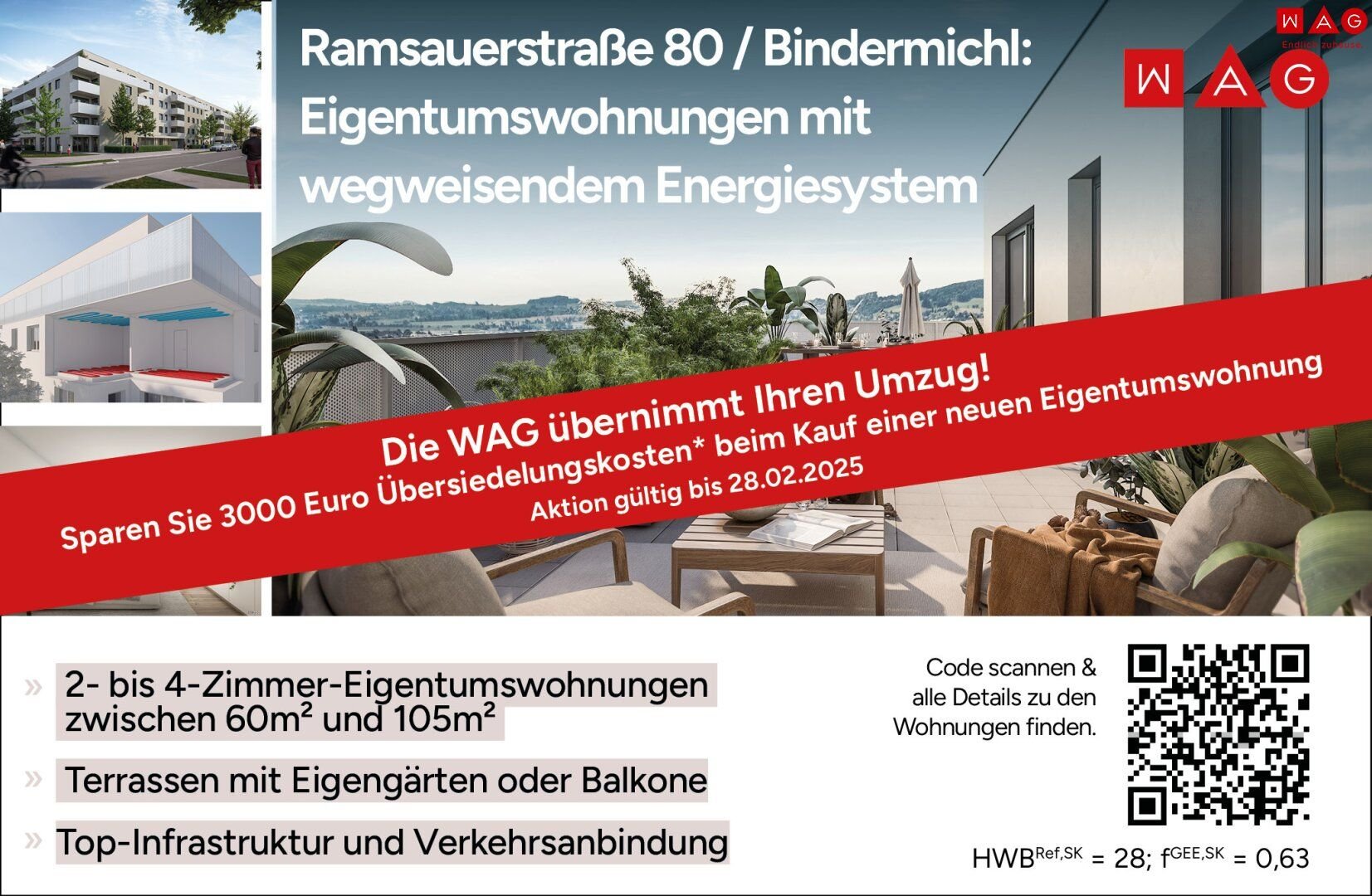 Wohnung zum Kauf 386.953 € 3 Zimmer 79 m²<br/>Wohnfläche ab sofort<br/>Verfügbarkeit Hörrgasse 31 Leonding 4060