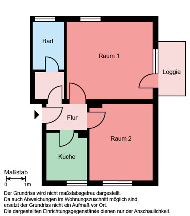 Wohnung zur Miete 339 € 2 Zimmer 51,1 m² Erdgeschoss Königsberger Straße 8 Plettenberg Plettenberg 58840