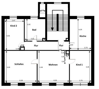 Wohnung zur Miete 675 € 4 Zimmer 90 m² 1. Geschoss Walther-Rathenau-Straße 16 Wurzen Wurzen 04808