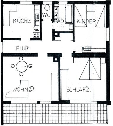 Wohnung zur Miete 760 € 3 Zimmer 80 m² 2. Geschoss Pfuhl Neu-Ulm 89233