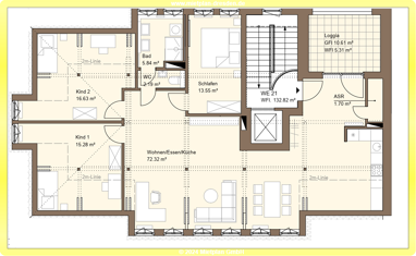 Wohnung zur Miete 2.450 € 4 Zimmer 132,8 m² 3. Geschoss Bautzner Landstr. 1b Weißer Hirsch Dresden 01324